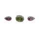 0.28 Carat Fancy Green Pink Color Natural Diamonds New Set Of 3, Vs2-si2 Clarity