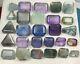 1115-ct Faceted Green, Pink & Purple Fluorite Having Nice Colorbest For Jewelry