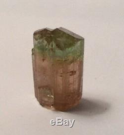 11.3 Gram Bi Color Pink Green Tourmaline Crystal Brazil