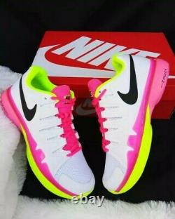 11 WOMEN'S Nike Zoom Vapor 9.5 Tour White pink Green 631475 107 tennis shoes