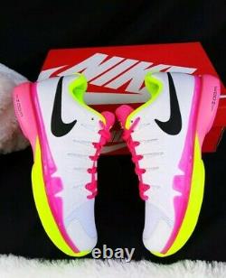 11 WOMEN'S Nike Zoom Vapor 9.5 Tour White pink Green 631475 107 tennis shoes