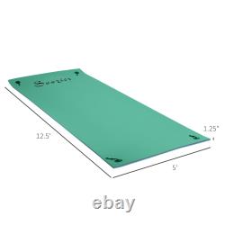 12.5' x 5' Floating Mat with Drink Holders 3-Layer Lily Pad