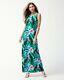 $175 New Tommy Bahama Tulum Blooms Maxi Dress Blue Radiant Pink Green S