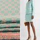 1,9x1,5m Gucci Authentic Collection Tweed Boucle Fabric Gg Logo Green Pink Luxus