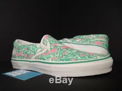 2005 Vans Classic Cls Slip-on LX Marc Jacobs Watermelon White Green Pink New 10