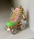 2007 Juicy Couture Pink/green Roller Skate Charm Yjru1183