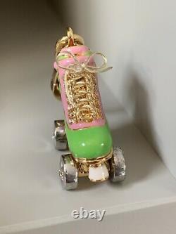 2007 Juicy Couture Pink/Green ROLLER SKATE Charm YJRU1183