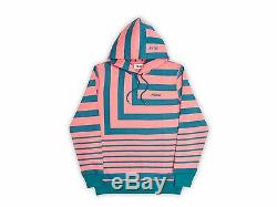 2017 S/S Palace Anglo Hoodie Pink Green Size Large Authentic