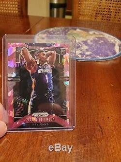 2019-20 prizm Ja Morant Purple Wave, Zion Pink Ice, and 2018-19 Green Trae Young