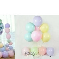 20 Pastel Coloured Balloons 10inch, Macaroon Colours, Pink, Peach, Lemon, Green Etc
