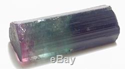 25.70 grams Super Pink cap Bluish Green ST Tourmaline crystal