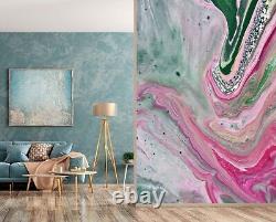 3D Abstract Pink Green 9244 Wall Paper Wall Print Decal Deco Wall Mural CA Romy