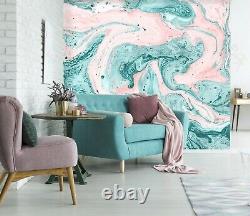 3D Green Pink Mixed Color 41579NA Wallpaper Wall Murals Removable Wallpaper Fay
