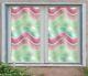 3d Pink Green Zhu543 Window Film Print Sticker Cling Stained Glass Uv Zoe