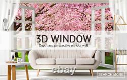 3D Pink Green ZHU543 Window Film Print Sticker Cling Stained Glass UV Zoe