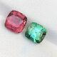 3.10 Ct Faceted Pink & Green Color Tourmaline Loose Gemstones From Afghanistan