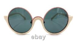 3.1 Phillip Lim Pink Cream Round Sunglasses Green Lens 51-20 140 Women's Japan
