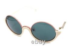 3.1 Phillip Lim Pink Cream Round Sunglasses Green Lens 51-20 140 Women's Japan