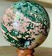 3.29 Collectors Piece Ocean Jasper Sphere 1.11 Lb Stunning Greens And Pinks