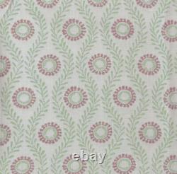 3.5 meters x COLEFAX and FOWLER Swift 100% Linen fabric Pink/Green