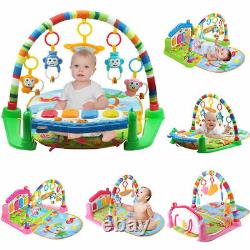 3 in 1 Baby Gym Play Mat Lay & Play Fitness Music And Lights Fun Piano Green