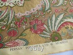 4.9yd Scalamandre France Persan Multi Pink Red Green Sand Gold Msrp$296/y