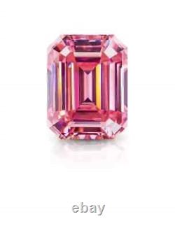 4 Ct Natural Certified Emerald Cut Pink Diamond D Grade VVS1 +1 Free Gift