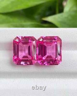 4 ct CERTIFIED Natural Diamond emerald Pink Color Cut D Grade VVS1 +1 Free Gift