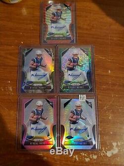 (5) 2019 Panini Prizm N'keal Harry Rc Lot Prizm Auto Camo Green Red Pink Sp Mint