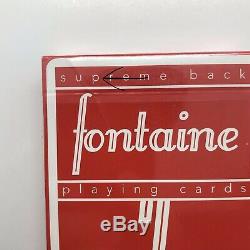 5 Decks Fontaine Supreme Back Playing Cards Red Blue Black Pink Green Virtuoso