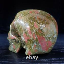 5 Pink and Green Unakite Crystal Skull 1.4kgs