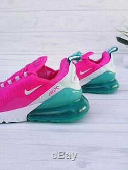 5y 6.5 Women's Nike Air Max 270 Pink Green White Running Casual Cj9979 300