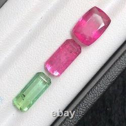 6.75 CT Natural Cut Pink & Green Colour Tourmaline Gemstone from Afghanistan