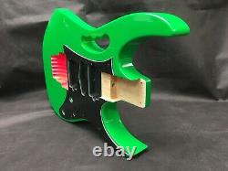6 string guitar body, Jem style, HSH, OSNJ, Lochness green, pink claw RB061