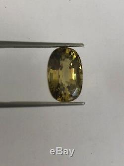 9.30 Ct Ceritified Natural Alexandrite, Color Changeyellow-green To Orange-pink
