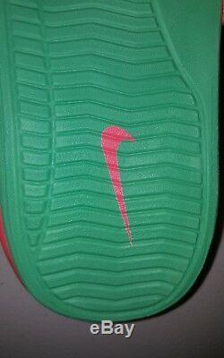 AIR MAX LEBRON SLIDE 2 ELITE 578251-838 Mango Green Pink Sandals Size 11 New