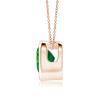 Angara Bezel-set Solitaire Heart Emerald Pendant In 14k Solid Gold 18 Chain