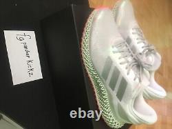Adidas 4D Run 1.0 Size 9 White, Silver, Pink, Green Carbon