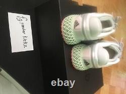 Adidas 4D Run 1.0 Size 9 White, Silver, Pink, Green Carbon