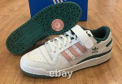 Adidas Originals Forum 84 Low H01671 Off White/ Collegiate Green/Glow Pink Sz 13