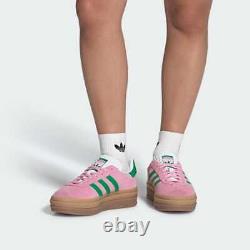 Adidas Originals Gazelle Bold Sneakers Footwears Pink Green Women's Size IE0420