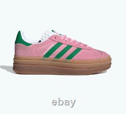 Adidas Women Gazelle Bold True Pink Green IE0420