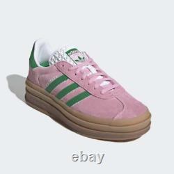 Adidas Women's Gazelle Bold Shoes'True Pink/Green' IE0420 Expeditedship