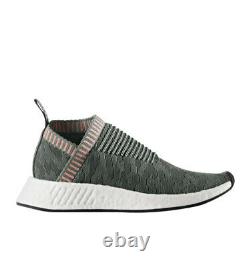 Adidas Women's NMD CS2 Primeknit Trace Green Pink BY8781 Size 5.5