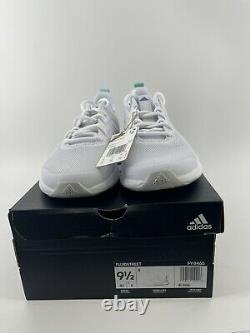 Adidas Womens Sneakers Fluidstreet White Pink Green Size 9.5 FY8465 NEW