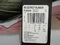 Adidas x Raf Simons DETROIT RUNNER Men's US11 UK10.5 F34244, Green/Pink/Chrome
