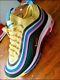 Air Max 97 Blue Green Yellow Pink Women Size 8