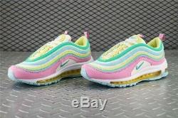 Air Max 97 Rainbow- White Pink Blue Green Yellow Size 9