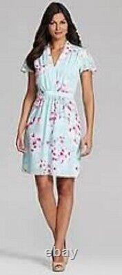 Alex Marie Mint Green White Pink Cherry Blossom Print Versatile Dress 8 $129