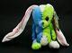 Alex Pardee Harm Blue, Green & Pink Plush Bunny Rare Sold Out 2003 (newithnwt!)
